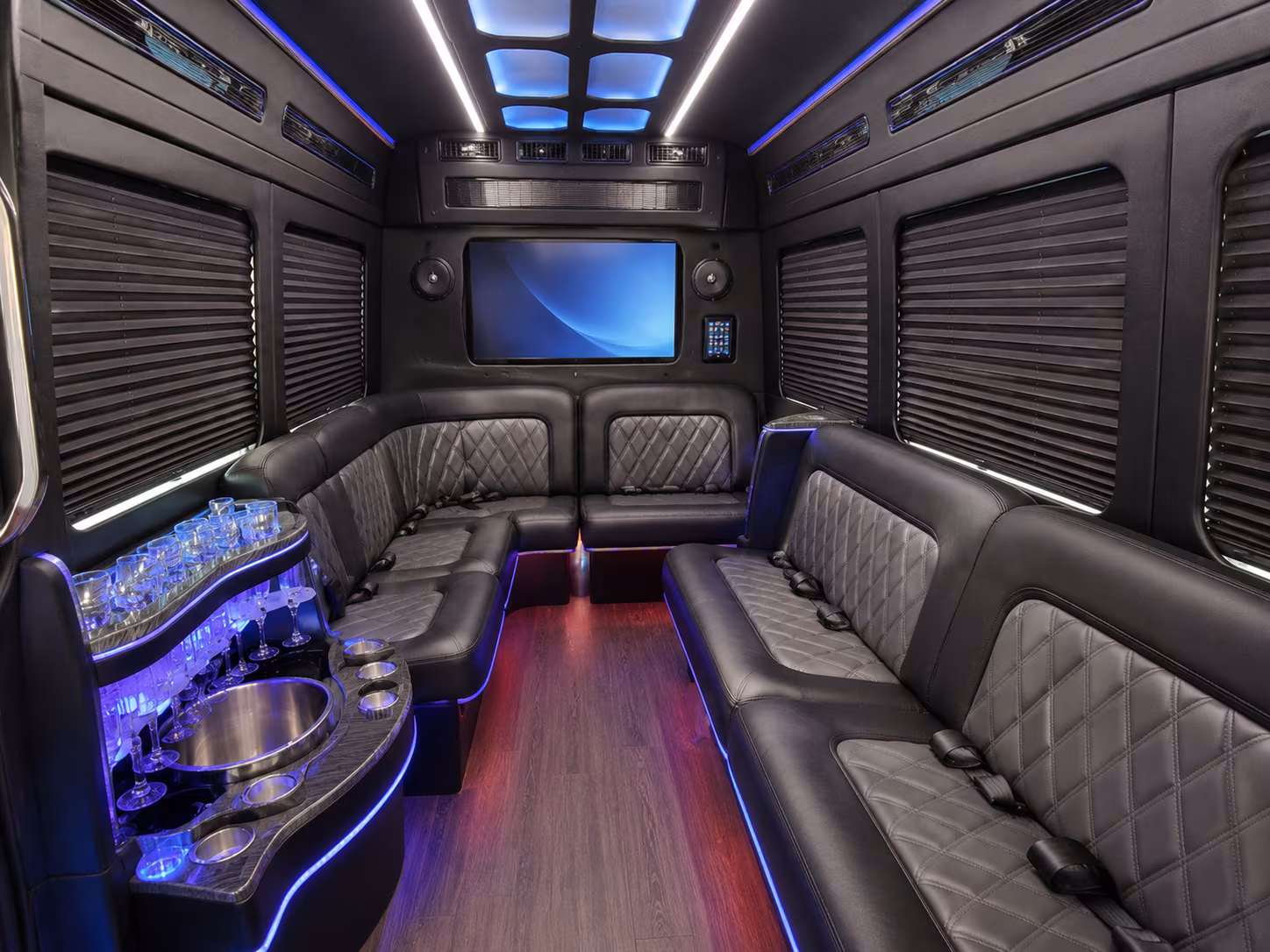 pueblo party bus interior