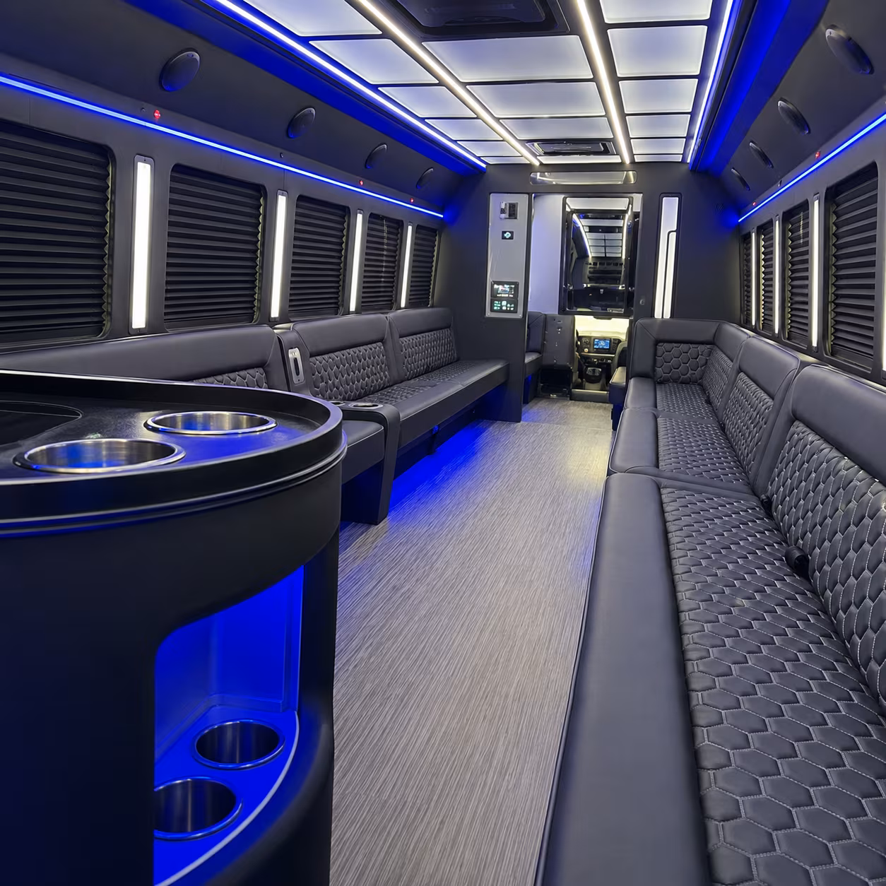 pueblo party bus rentals inside