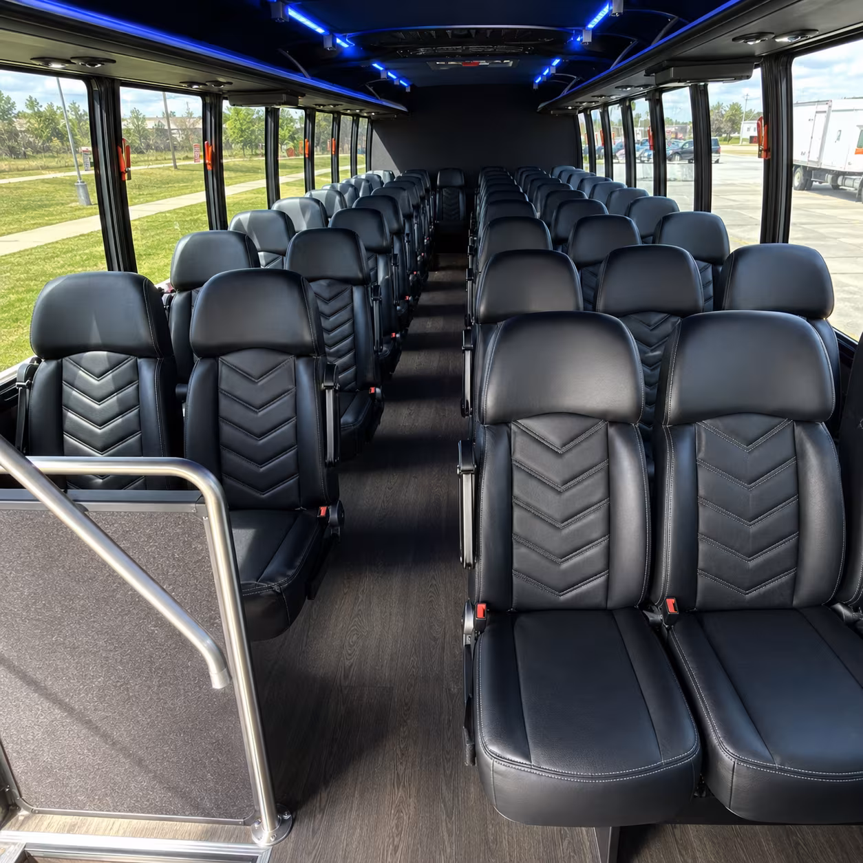pueblo sporting event transportation onboard seating